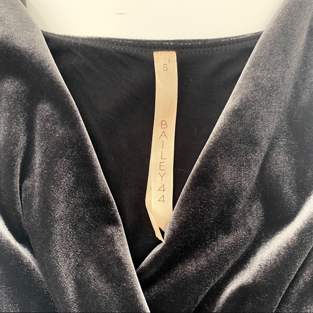Bailey 44 Velvet Wrap Spaghetti Strap Dress Size Small - Picture 8 of 9